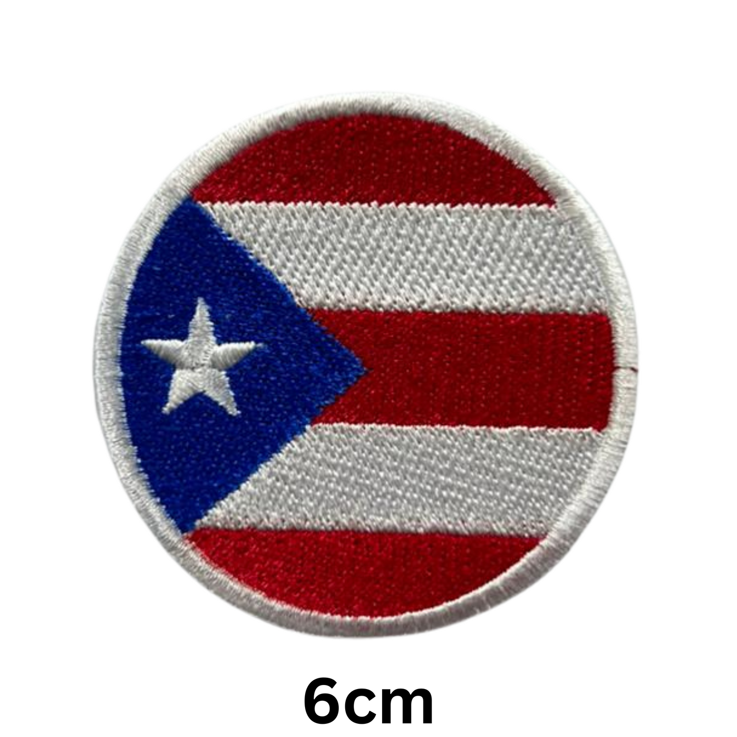 Round Flag Patch – 6cm Circular Embroidered Iron On / Sew On National Flag Badge | All Countries | Tactical Military Emblem for Hats, Jackets, Backpacks, Uniforms – Choose Your Country (K-S)