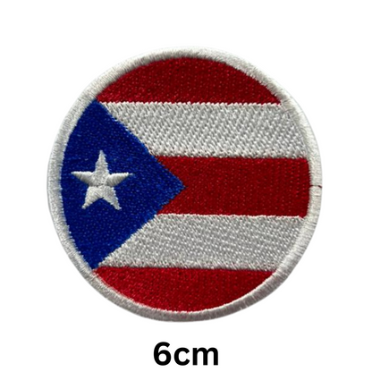 Round Flag Patch – 6cm Circular Embroidered Iron On / Sew On National Flag Badge | All Countries | Tactical Military Emblem for Hats, Jackets, Backpacks, Uniforms – Choose Your Country (K-S)