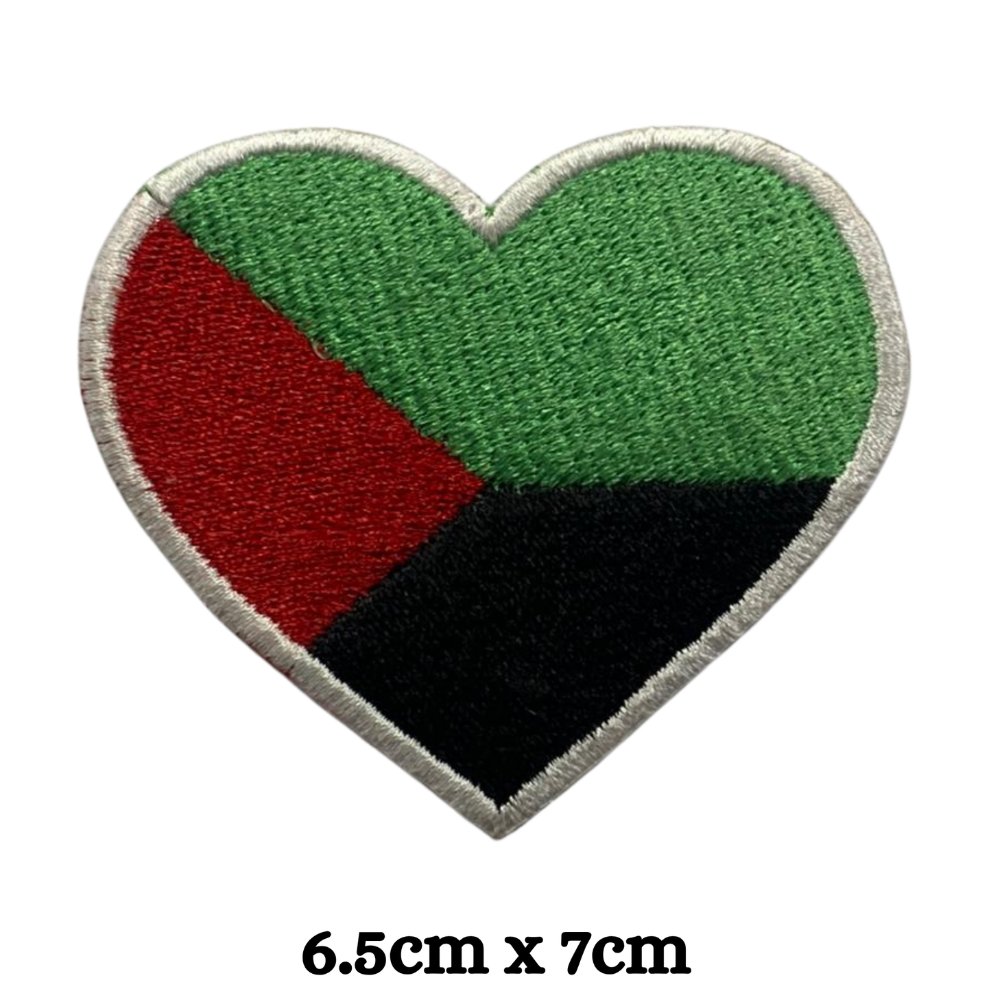 Country Heart Flag Patch – Embroidered Iron On / Sew On Heart Shaped National Flag Badge | All Countries Available | Jackets, Bags, Hats – Gift for Heritage, Travel & Flag Lovers (K-S)