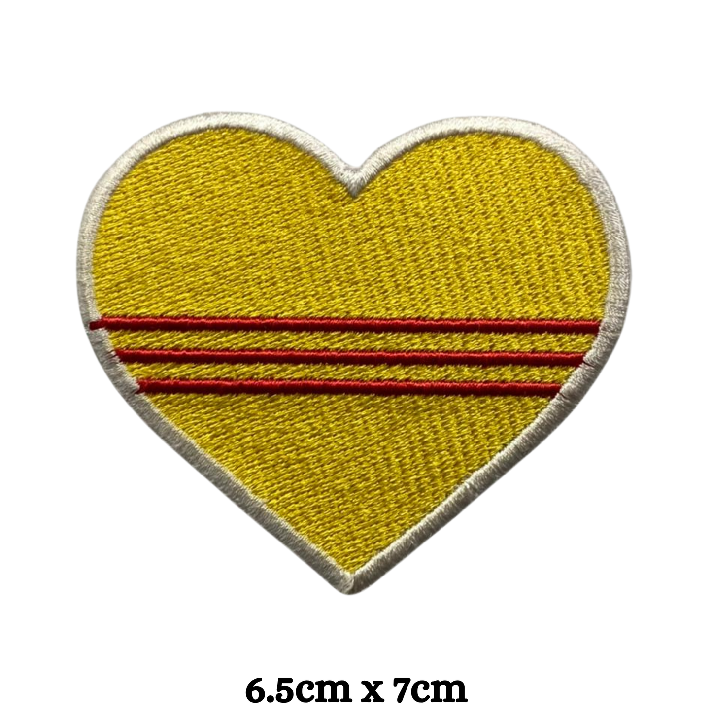 Country Heart Flag Patch – Embroidered Iron On / Sew On Heart Shaped National Flag Badge | All Countries Available | Jackets, Bags, Hats – Gift for Heritage, Travel & Flag Lovers (K-S)
