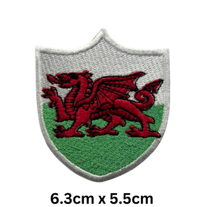 Shield Flag Patch – Embroidered Iron On / Sew On Shield Shaped National Flag Badge | All Countries Available | Heraldic Crest Patch for Jacket, Backpack, Biker Vest, Uniform – Choose Your Country (T-Z)