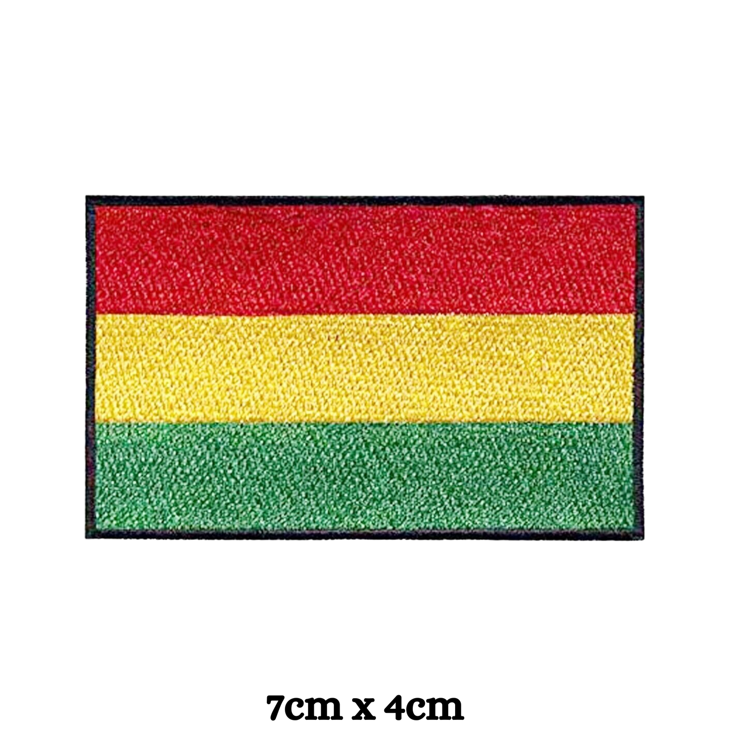Country Flag Embroidered Patch – Iron On / Sew On National Flag Badge | All Countries Available | Jacket, Backpack, Hat, Uniform – Choose Your Country (A-J)