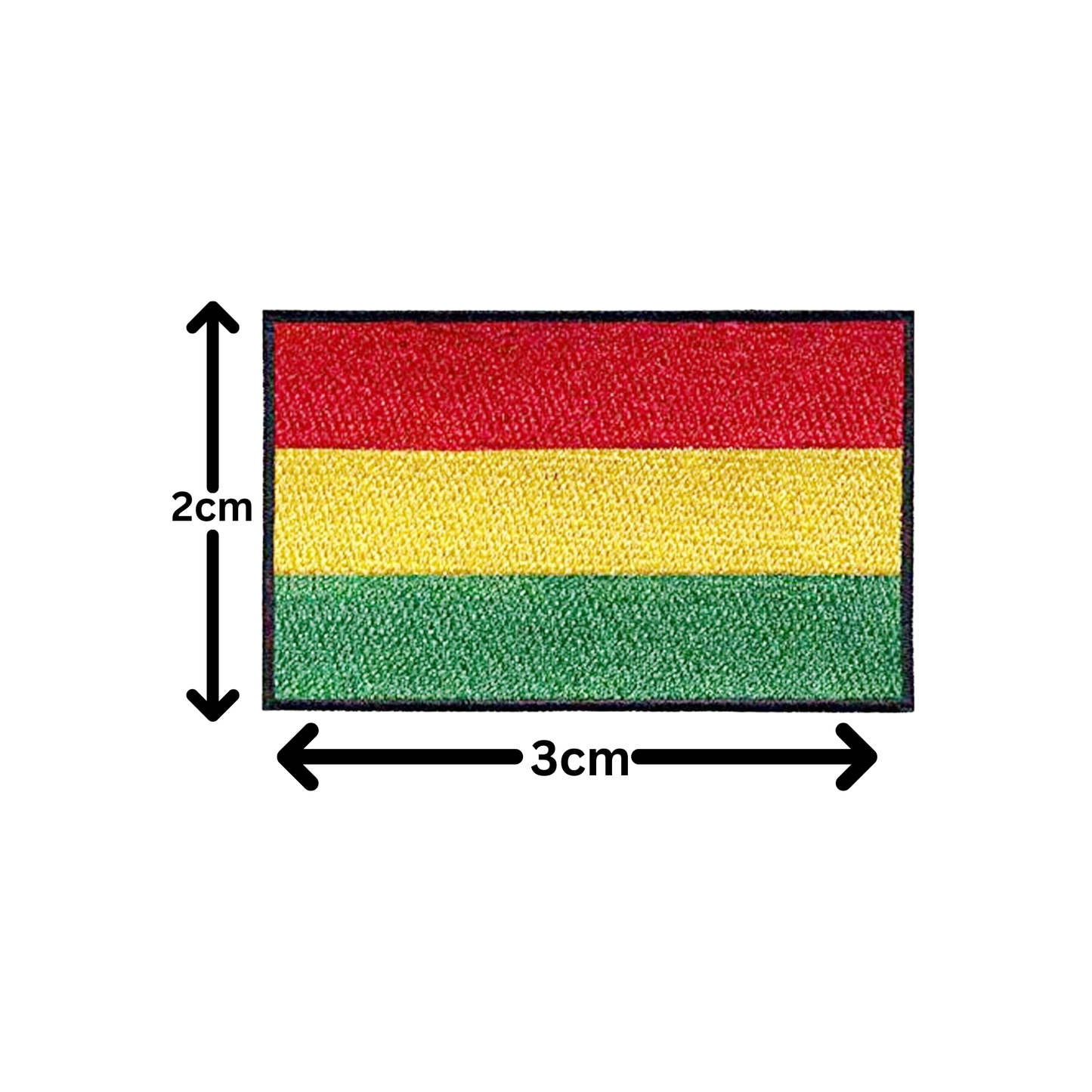 All Country Flag Patches (3 × 2 cm), Embroidered Iron-On/Sew On National Flags, Badge Traveler Gift Patch for Jacket, Backpack, Hat DIY Craft