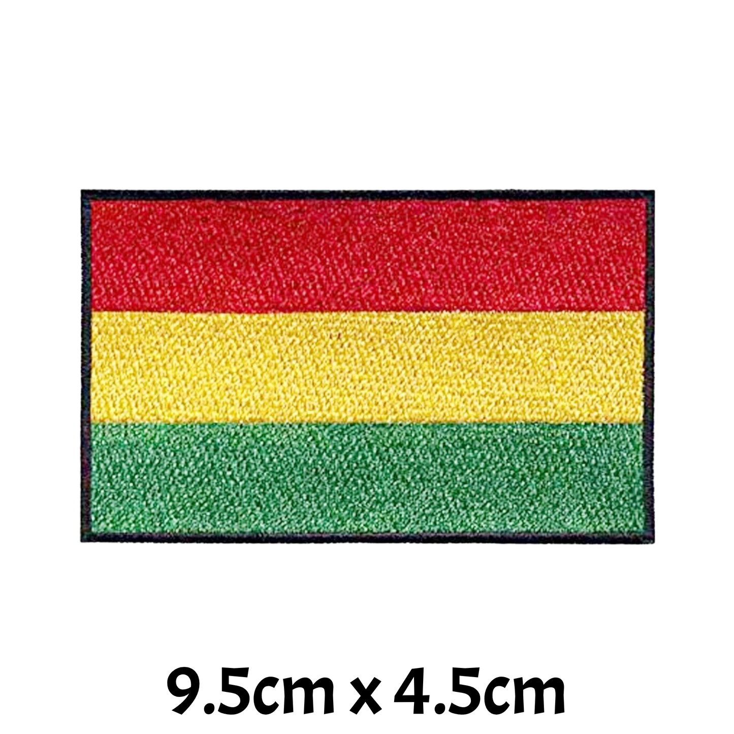 All Country Flag Patches (9.5 × 4.5 cm), Embroidered Iron-On/Sew-On National Flag Badges for Jacket, Backpack, Hat, Bags and DIY Craft (A-J)