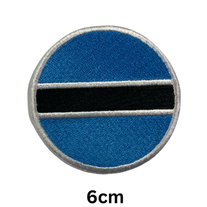 Round Flag Patch – 6cm Circular Embroidered Iron On / Sew On National Flag Badge | All Countries | Tactical Military Emblem for Hats, Jackets, Backpacks, Uniforms – Choose Your Country (A-J)
