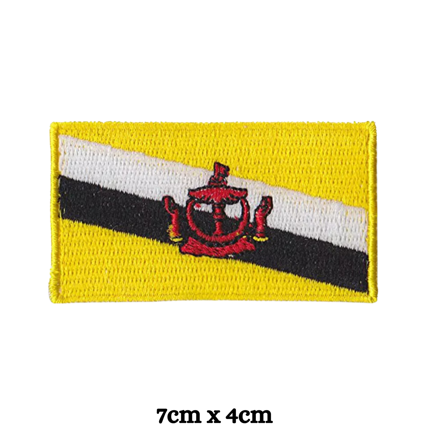 Country Flag Embroidered Patch – Iron On / Sew On National Flag Badge | All Countries Available | Jacket, Backpack, Hat, Uniform – Choose Your Country (A-J)