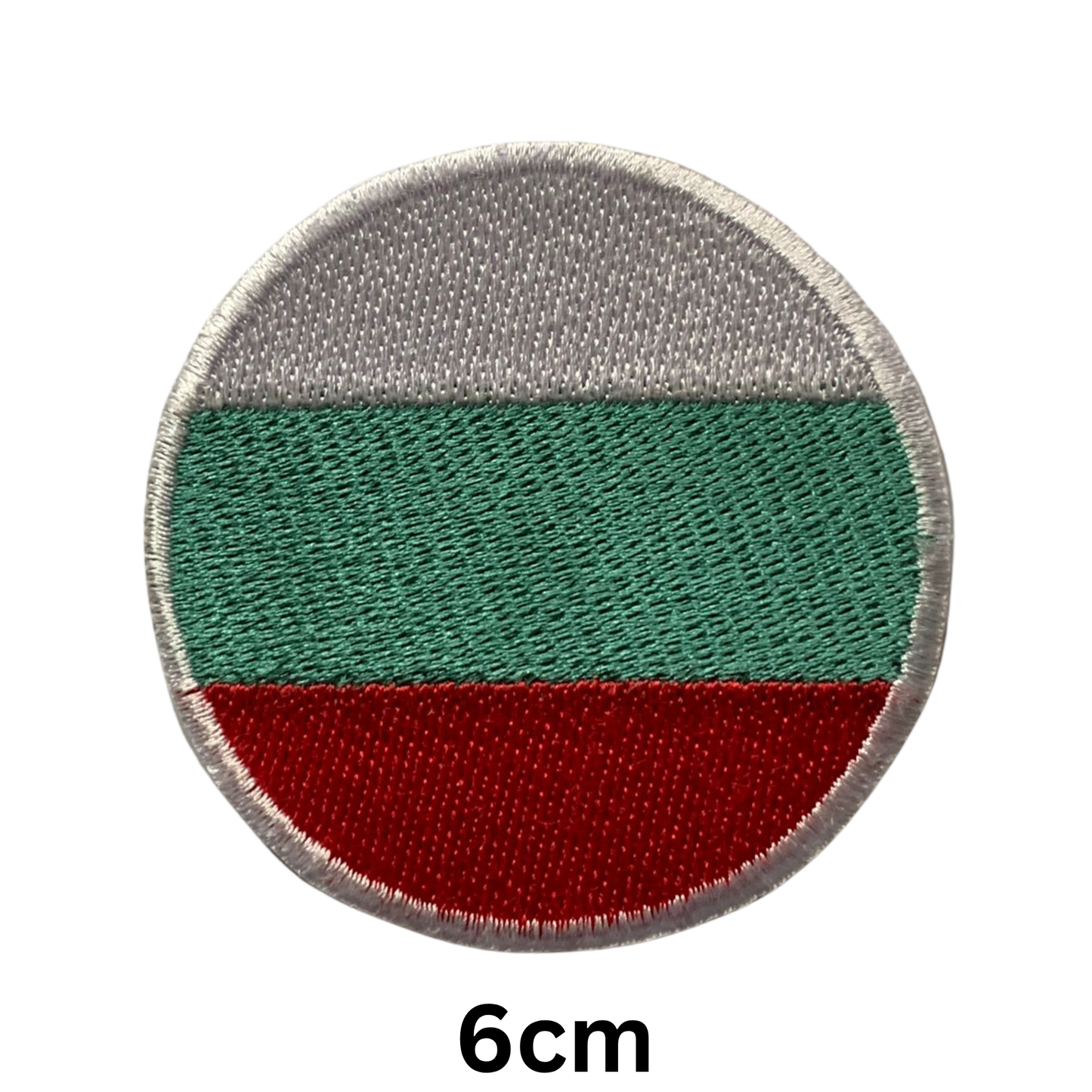 Round Flag Patch – 6cm Circular Embroidered Iron On / Sew On National Flag Badge | All Countries | Tactical Military Emblem for Hats, Jackets, Backpacks, Uniforms – Choose Your Country (A-J)