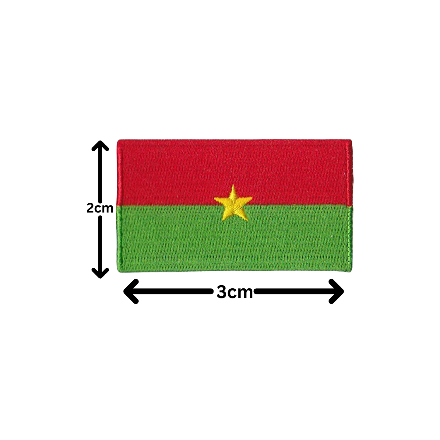 All Country Flag Patches (3 × 2 cm), Embroidered Iron-On/Sew On National Flags, Badge Traveler Gift Patch for Jacket, Backpack, Hat DIY Craft
