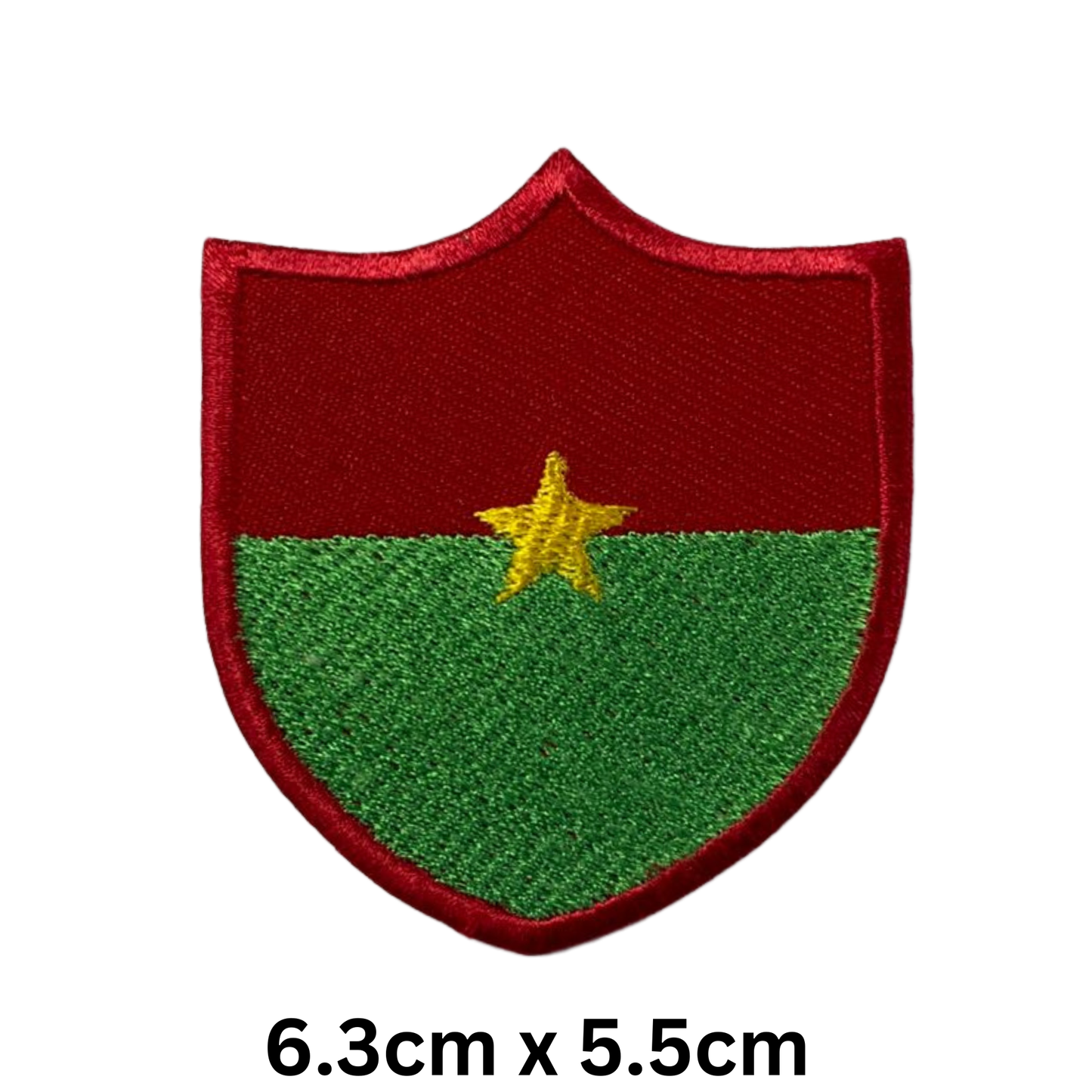 Shield Flag Patch – Embroidered Iron On / Sew On Shield Shaped National Flag Badge | All Countries Available | Heraldic Crest Patch for Jacket, Backpack, Biker Vest, Uniform – Choose Your Country (A-J)