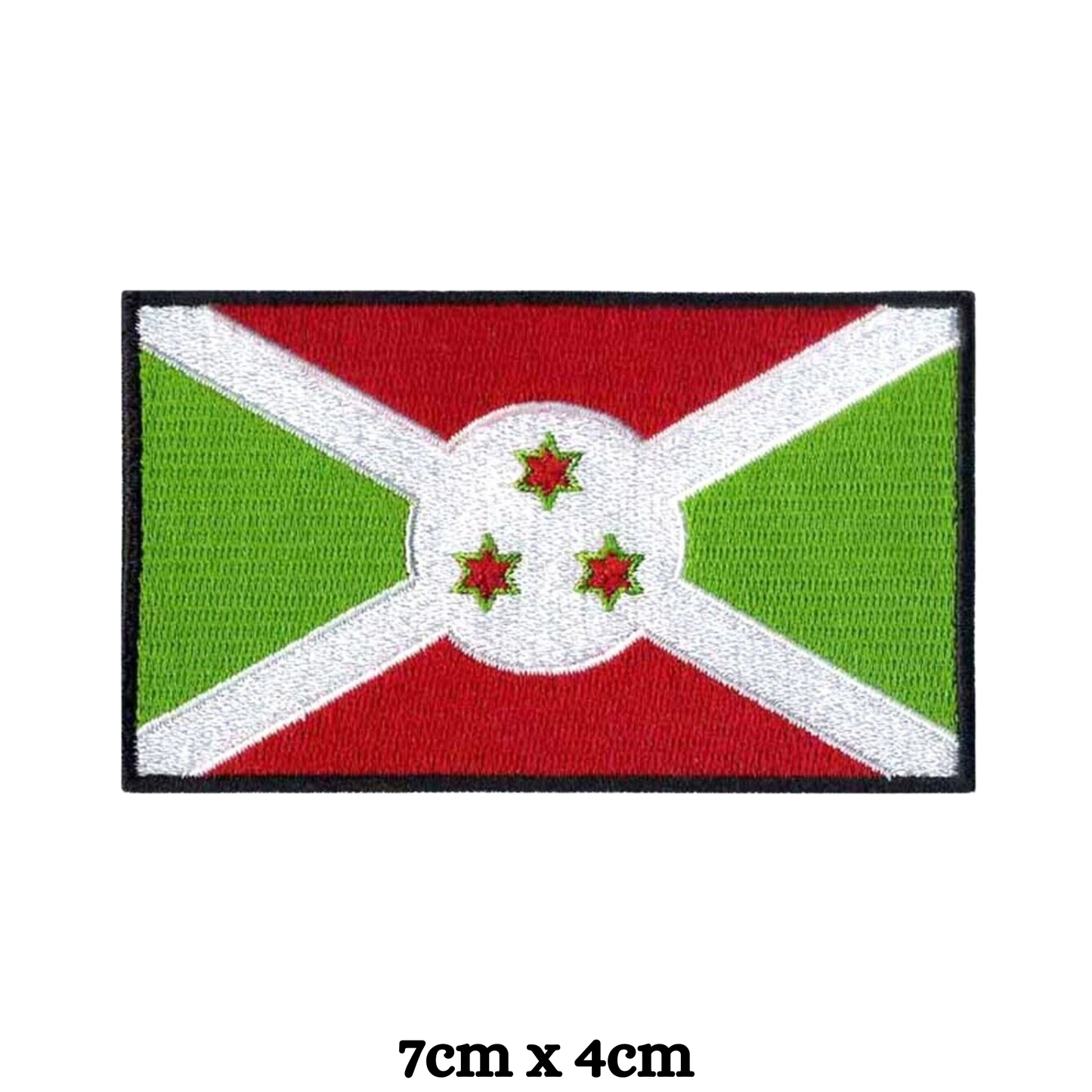 Country Flag Embroidered Patch – Iron On / Sew On National Flag Badge | All Countries Available | Jacket, Backpack, Hat, Uniform – Choose Your Country (A-J)