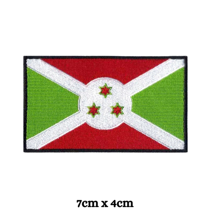 Country Flag Embroidered Patch – Iron On / Sew On National Flag Badge | All Countries Available | Jacket, Backpack, Hat, Uniform – Choose Your Country (A-J)