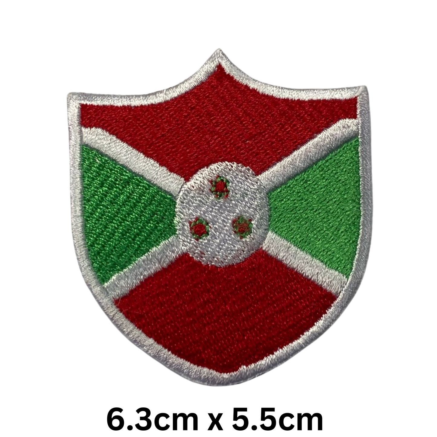 Shield Flag Patch – Embroidered Iron On / Sew On Shield Shaped National Flag Badge | All Countries Available | Heraldic Crest Patch for Jacket, Backpack, Biker Vest, Uniform – Choose Your Country (A-J)