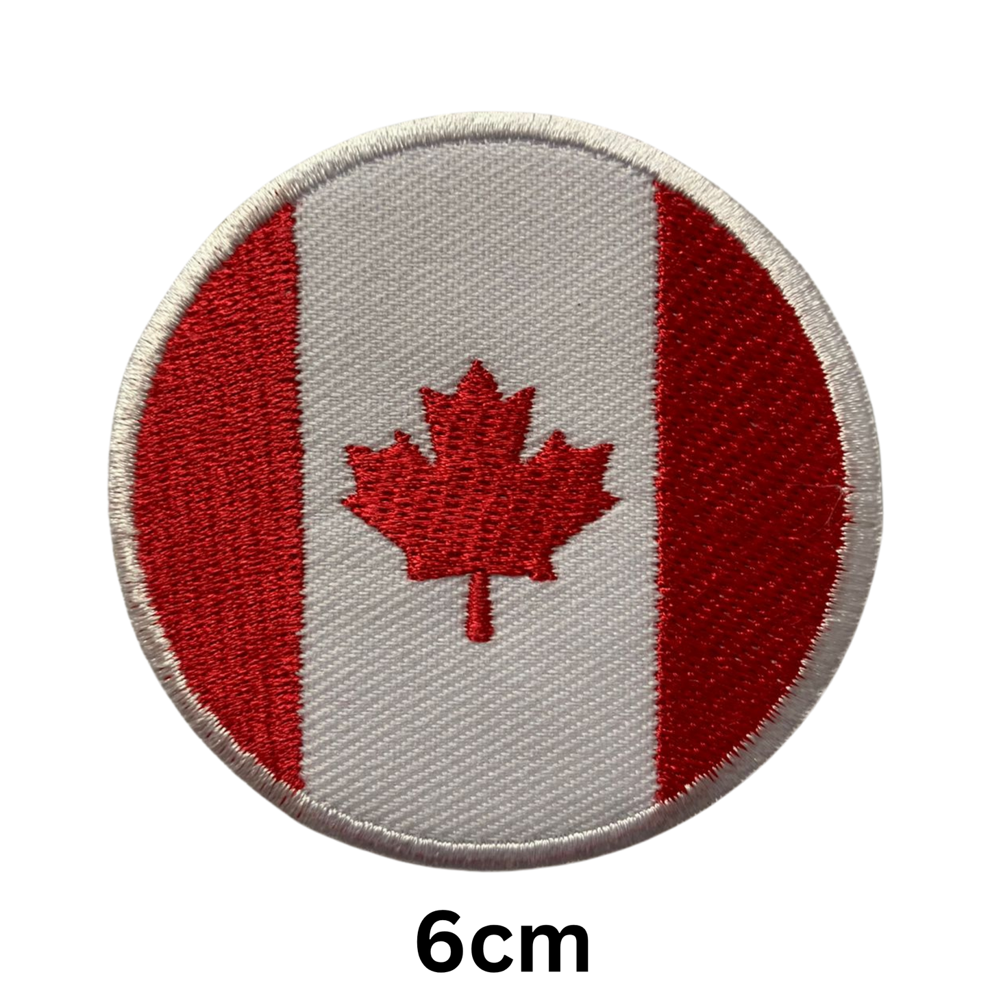 Round Flag Patch – 6cm Circular Embroidered Iron On / Sew On National Flag Badge | All Countries | Tactical Military Emblem for Hats, Jackets, Backpacks, Uniforms – Choose Your Country (A-J)