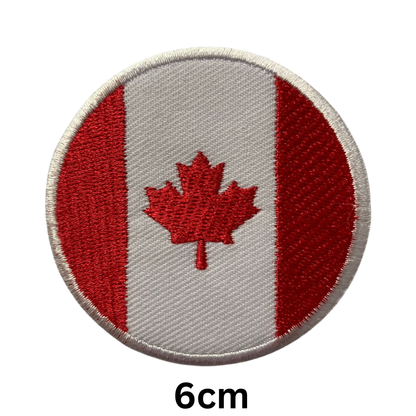 Round Flag Patch – 6cm Circular Embroidered Iron On / Sew On National Flag Badge | All Countries | Tactical Military Emblem for Hats, Jackets, Backpacks, Uniforms – Choose Your Country (A-J)
