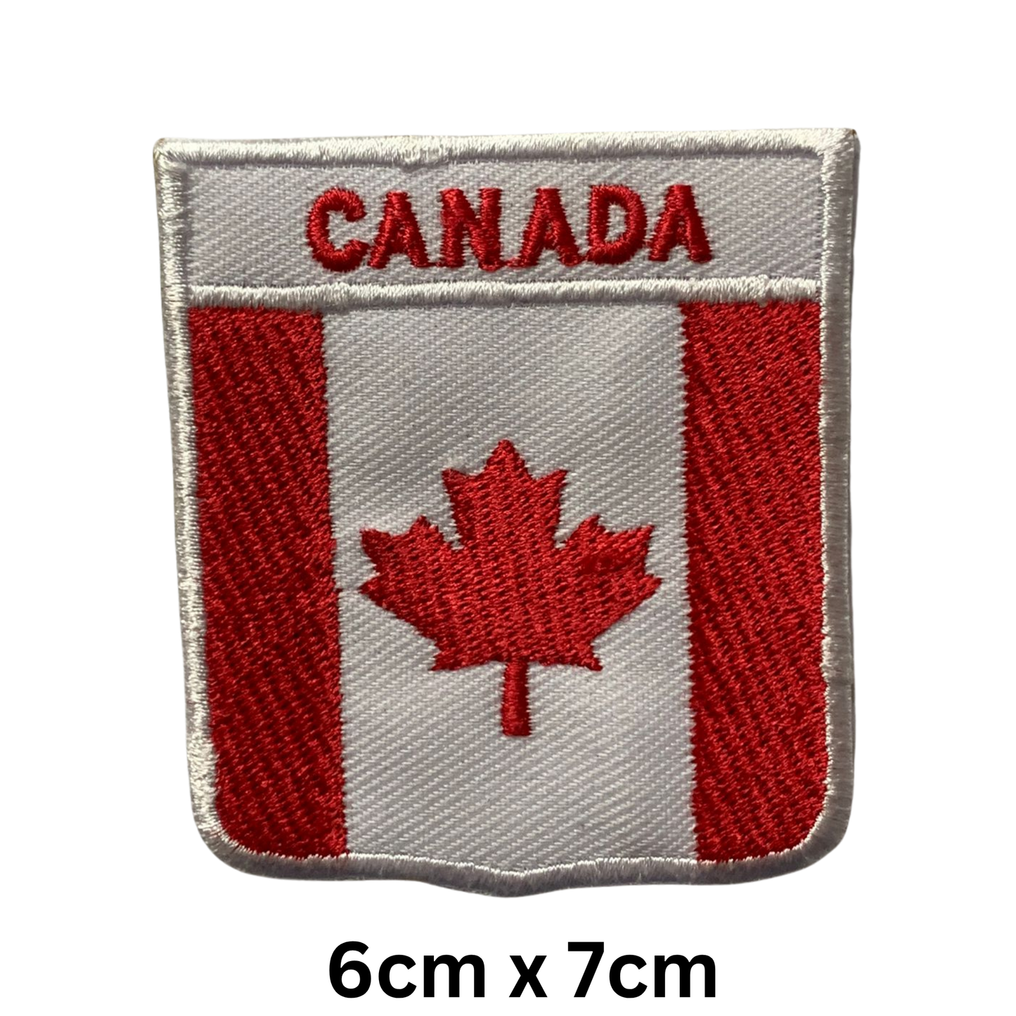 Shield Flag with Name Patch – Embroidered Iron On / Sew On Shield Shaped National Flag Badge with Country Name | All Countries | Badge for Jacket, Biker Vest, Backpack, Uniform (A-J)