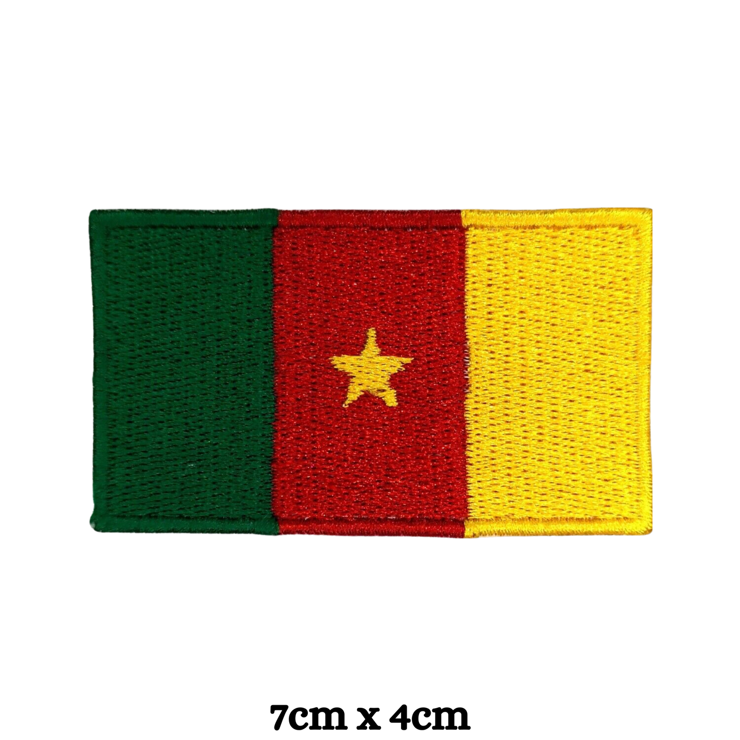 Country Flag Embroidered Patch – Iron On / Sew On National Flag Badge | All Countries Available | Jacket, Backpack, Hat, Uniform – Choose Your Country (A-J)