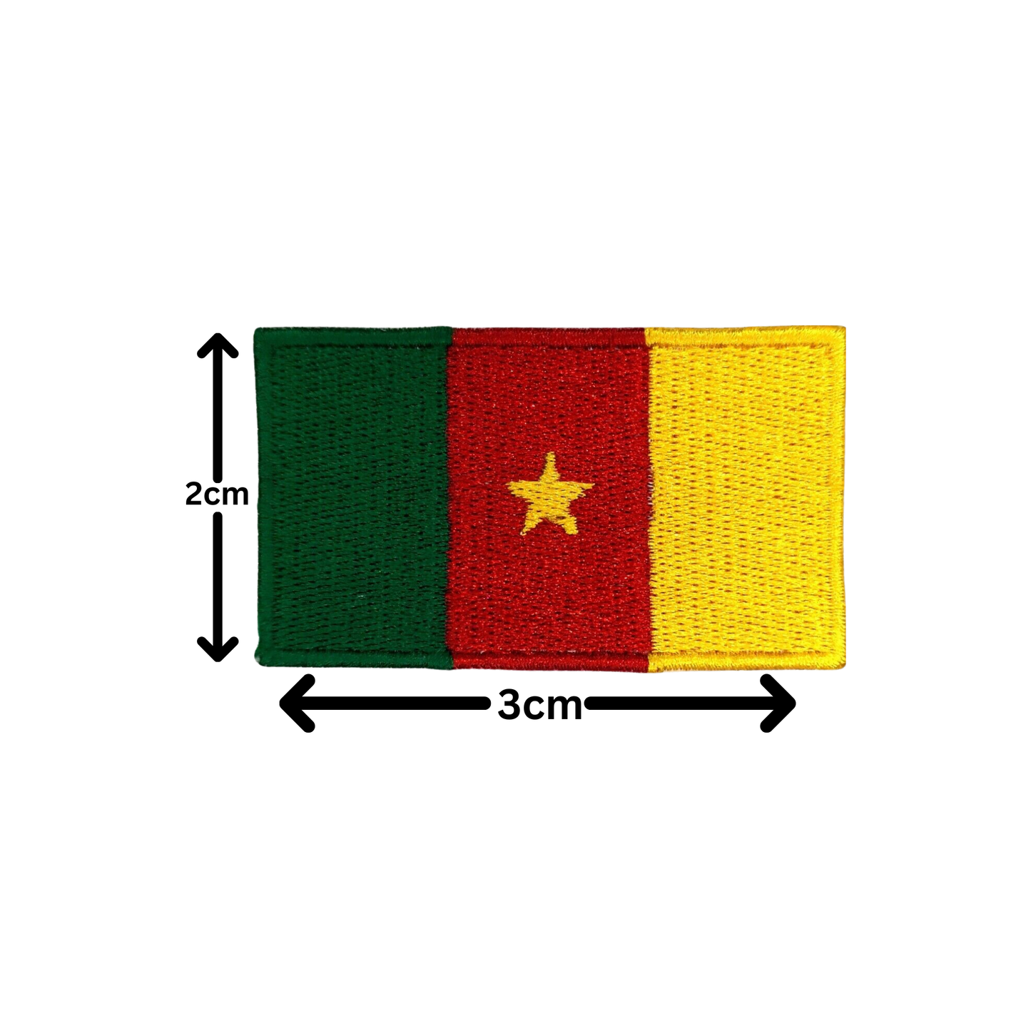 All Country Flag Patches (3 × 2 cm), Embroidered Iron-On/Sew On National Flags, Badge Traveler Gift Patch for Jacket, Backpack, Hat DIY Craft