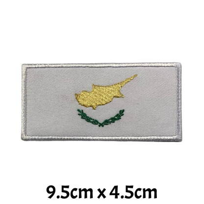 All Country Flag Patches (9.5 × 4.5 cm), Embroidered Iron-On/Sew-On National Flag Badges for Jacket, Backpack, Hat, Bags and DIY Craft (A-J)