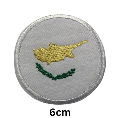 Round Flag Patch – 6cm Circular Embroidered Iron On / Sew On National Flag Badge | All Countries | Tactical Military Emblem for Hats, Jackets, Backpacks, Uniforms – Choose Your Country (A-J)