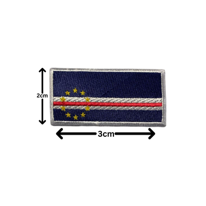 All Country Flag Patches (3 × 2 cm), Embroidered Iron-On/Sew On National Flags, Badge Traveler Gift Patch for Jacket, Backpack, Hat DIY Craft