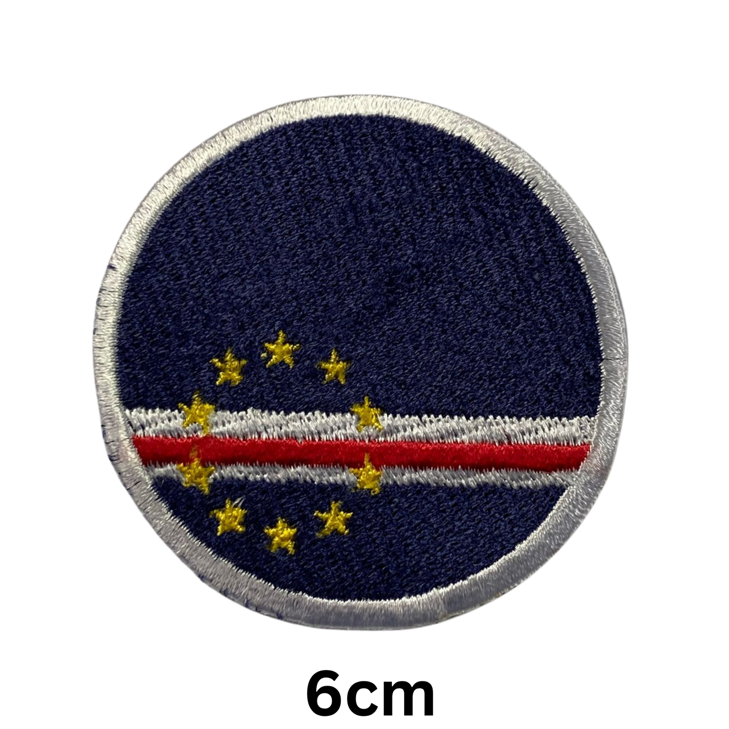 Round Flag Patch – 6cm Circular Embroidered Iron On / Sew On National Flag Badge | All Countries | Tactical Military Emblem for Hats, Jackets, Backpacks, Uniforms – Choose Your Country (A-J)
