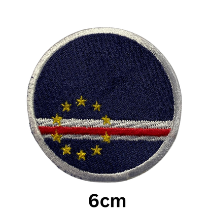 Round Flag Patch – 6cm Circular Embroidered Iron On / Sew On National Flag Badge | All Countries | Tactical Military Emblem for Hats, Jackets, Backpacks, Uniforms – Choose Your Country (A-J)