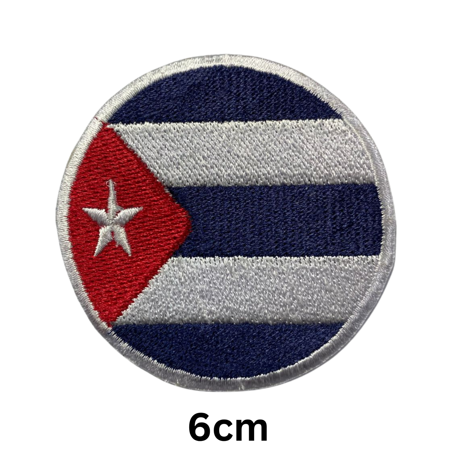 Round Flag Patch – 6cm Circular Embroidered Iron On / Sew On National Flag Badge | All Countries | Tactical Military Emblem for Hats, Jackets, Backpacks, Uniforms – Choose Your Country (A-J)