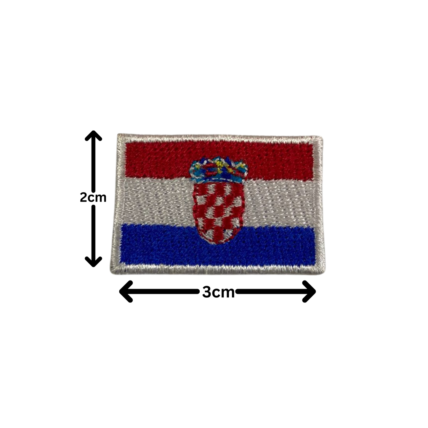 All Country Flag Patches (3 × 2 cm), Embroidered Iron-On/Sew On National Flags, Badge Traveler Gift Patch for Jacket, Backpack, Hat DIY Craft