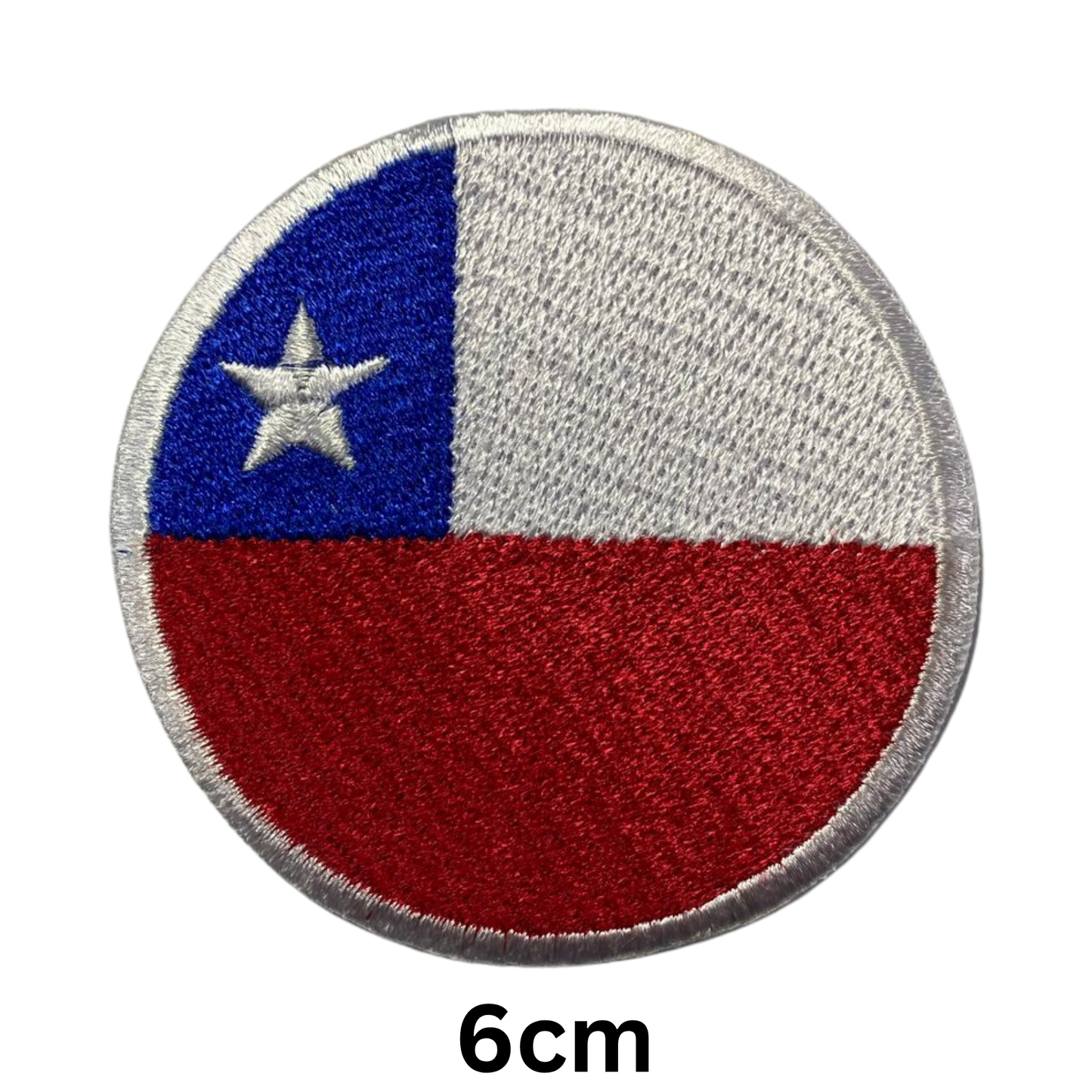 Round Flag Patch – 6cm Circular Embroidered Iron On / Sew On National Flag Badge | All Countries | Tactical Military Emblem for Hats, Jackets, Backpacks, Uniforms – Choose Your Country (A-J)