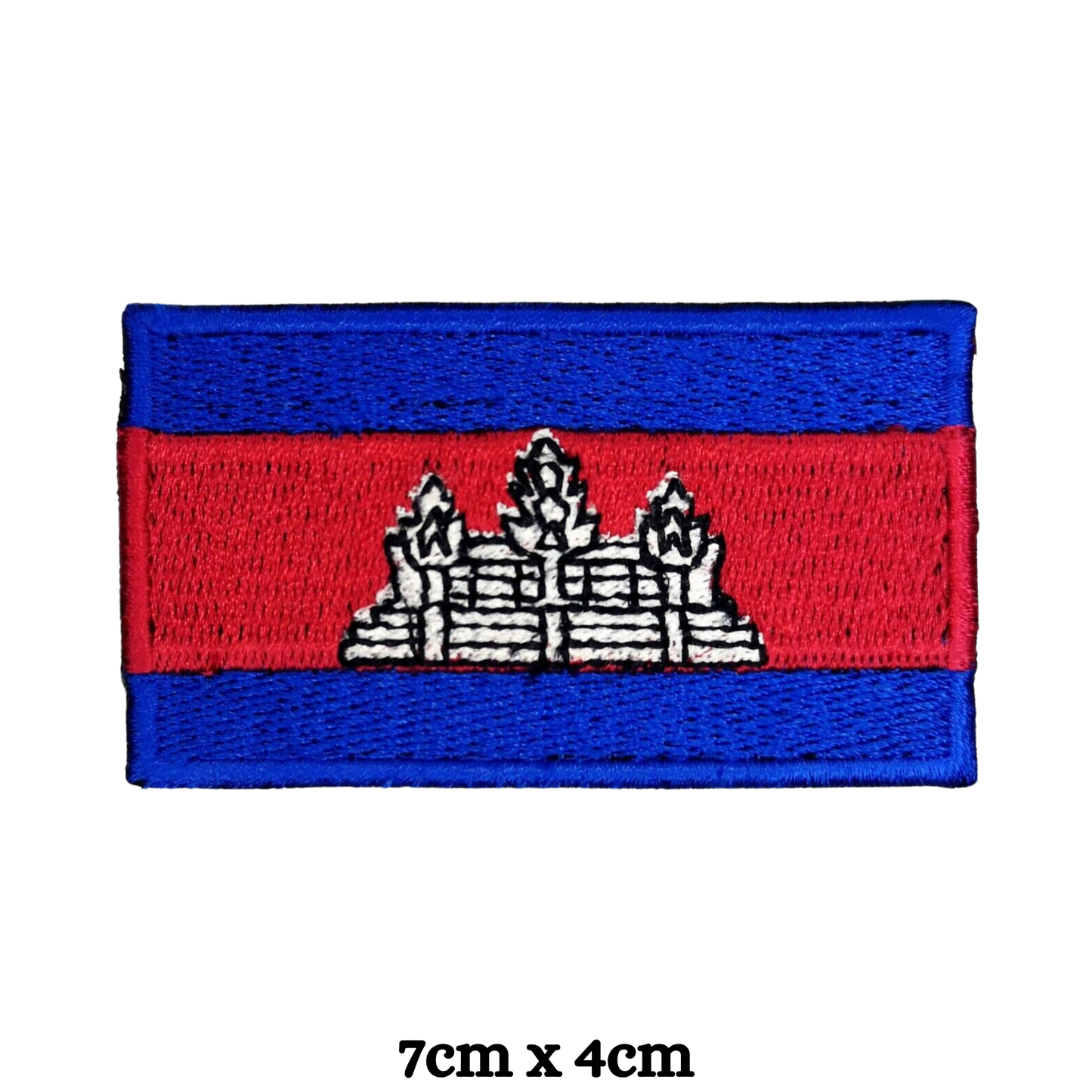 Country Flag Embroidered Patch – Iron On / Sew On National Flag Badge | All Countries Available | Jacket, Backpack, Hat, Uniform – Choose Your Country (A-J)