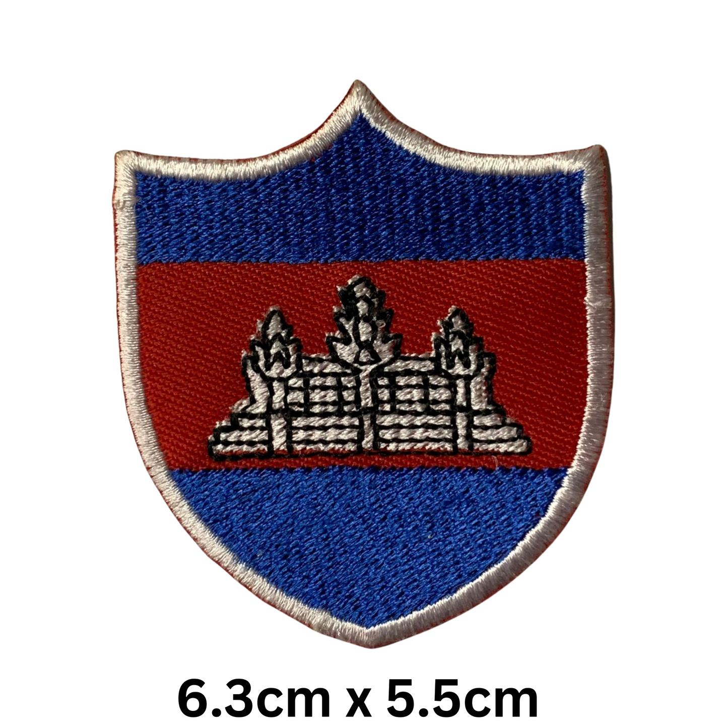 Shield Flag Patch – Embroidered Iron On / Sew On Shield Shaped National Flag Badge | All Countries Available | Heraldic Crest Patch for Jacket, Backpack, Biker Vest, Uniform – Choose Your Country (A-J)