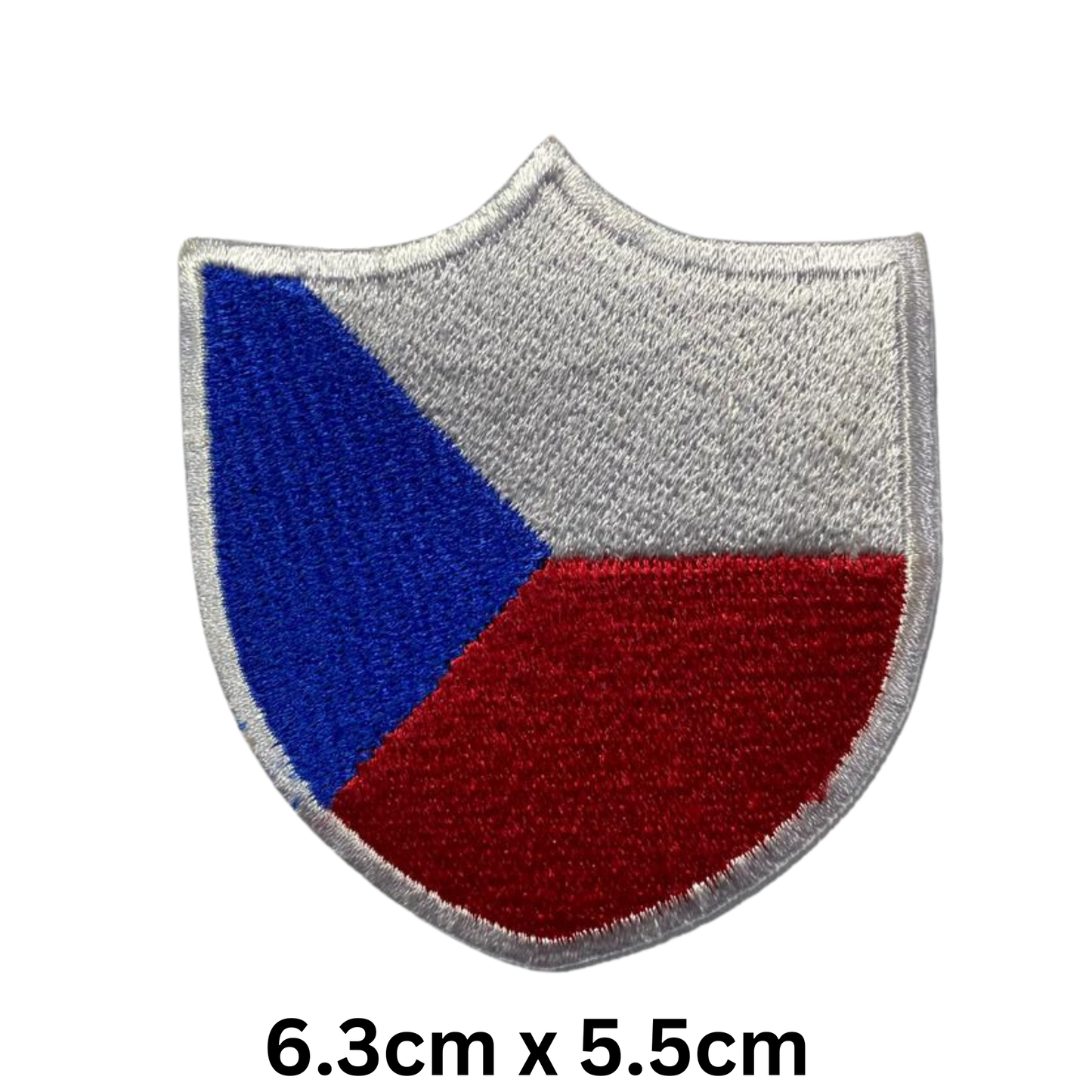 Shield Flag Patch – Embroidered Iron On / Sew On Shield Shaped National Flag Badge | All Countries Available | Heraldic Crest Patch for Jacket, Backpack, Biker Vest, Uniform – Choose Your Country (A-J)