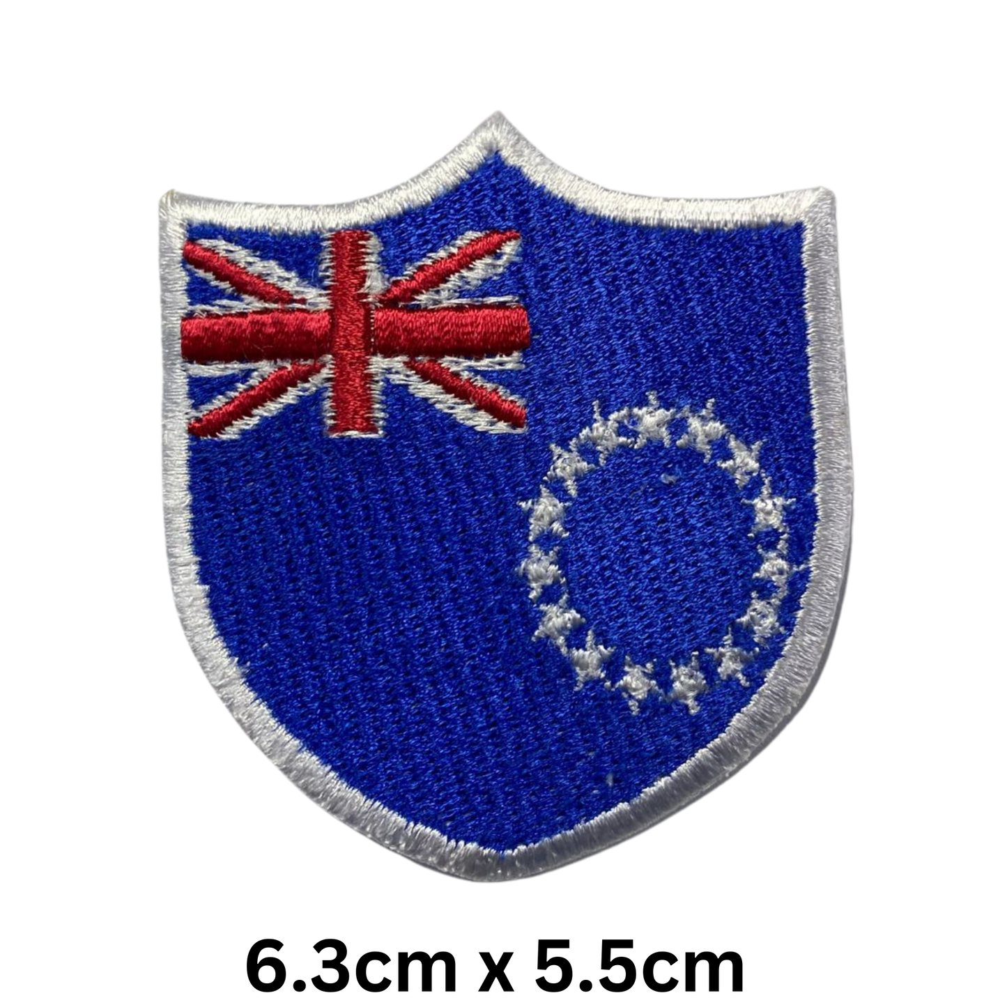 Shield Flag Patch – Embroidered Iron On / Sew On Shield Shaped National Flag Badge | All Countries Available | Heraldic Crest Patch for Jacket, Backpack, Biker Vest, Uniform – Choose Your Country (A-J)