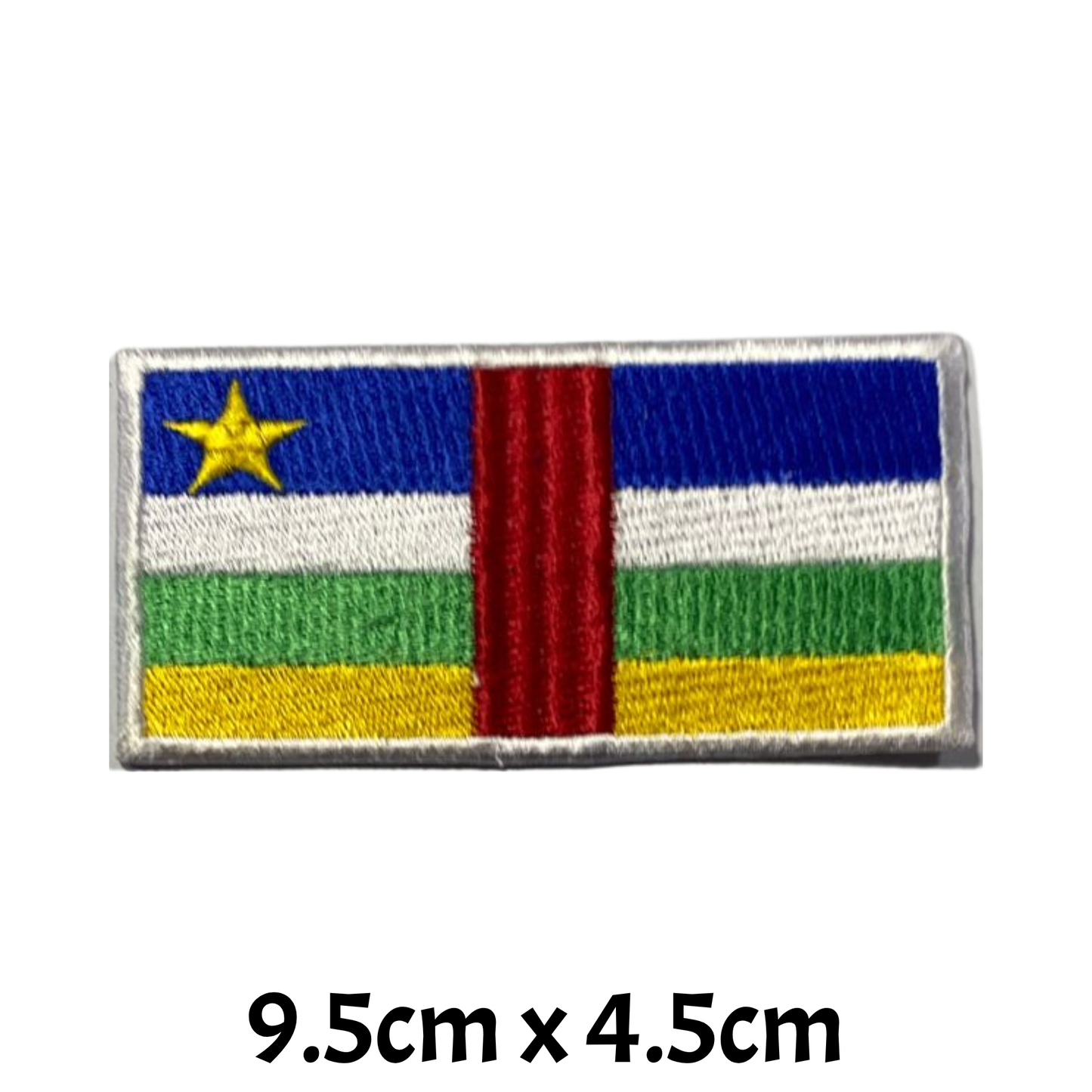 All Country Flag Patches (9.5 × 4.5 cm), Embroidered Iron-On/Sew-On National Flag Badges for Jacket, Backpack, Hat, Bags and DIY Craft (A-J)
