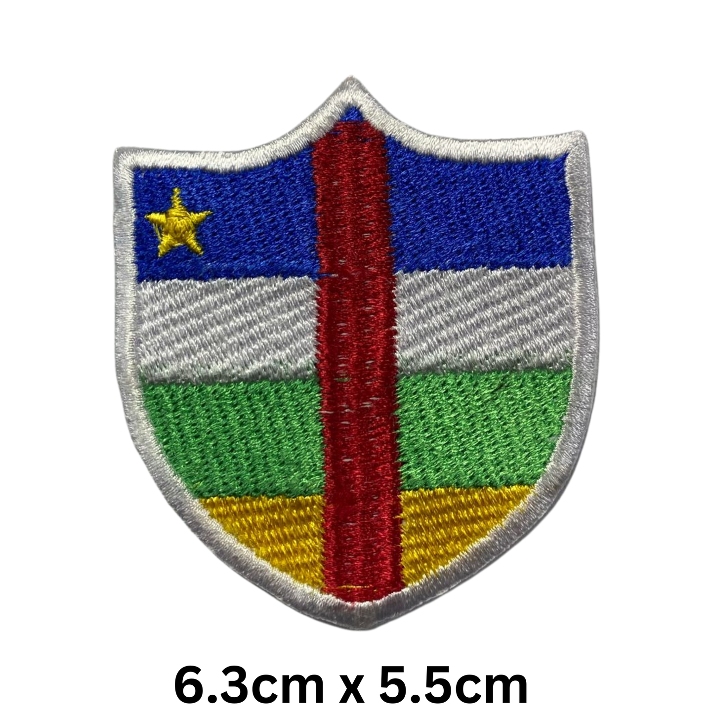 Shield Flag Patch – Embroidered Iron On / Sew On Shield Shaped National Flag Badge | All Countries Available | Heraldic Crest Patch for Jacket, Backpack, Biker Vest, Uniform – Choose Your Country (A-J)