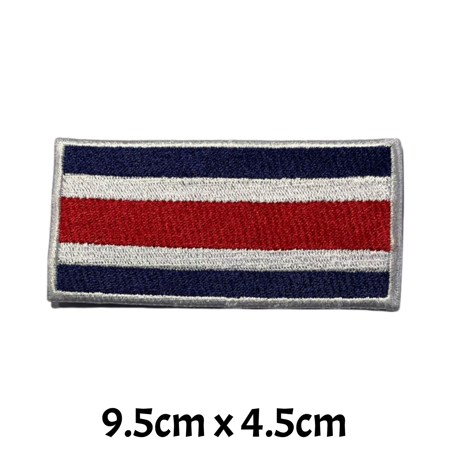 All Country Flag Patches (9.5 × 4.5 cm), Embroidered Iron-On/Sew-On National Flag Badges for Jacket, Backpack, Hat, Bags and DIY Craft (A-J)