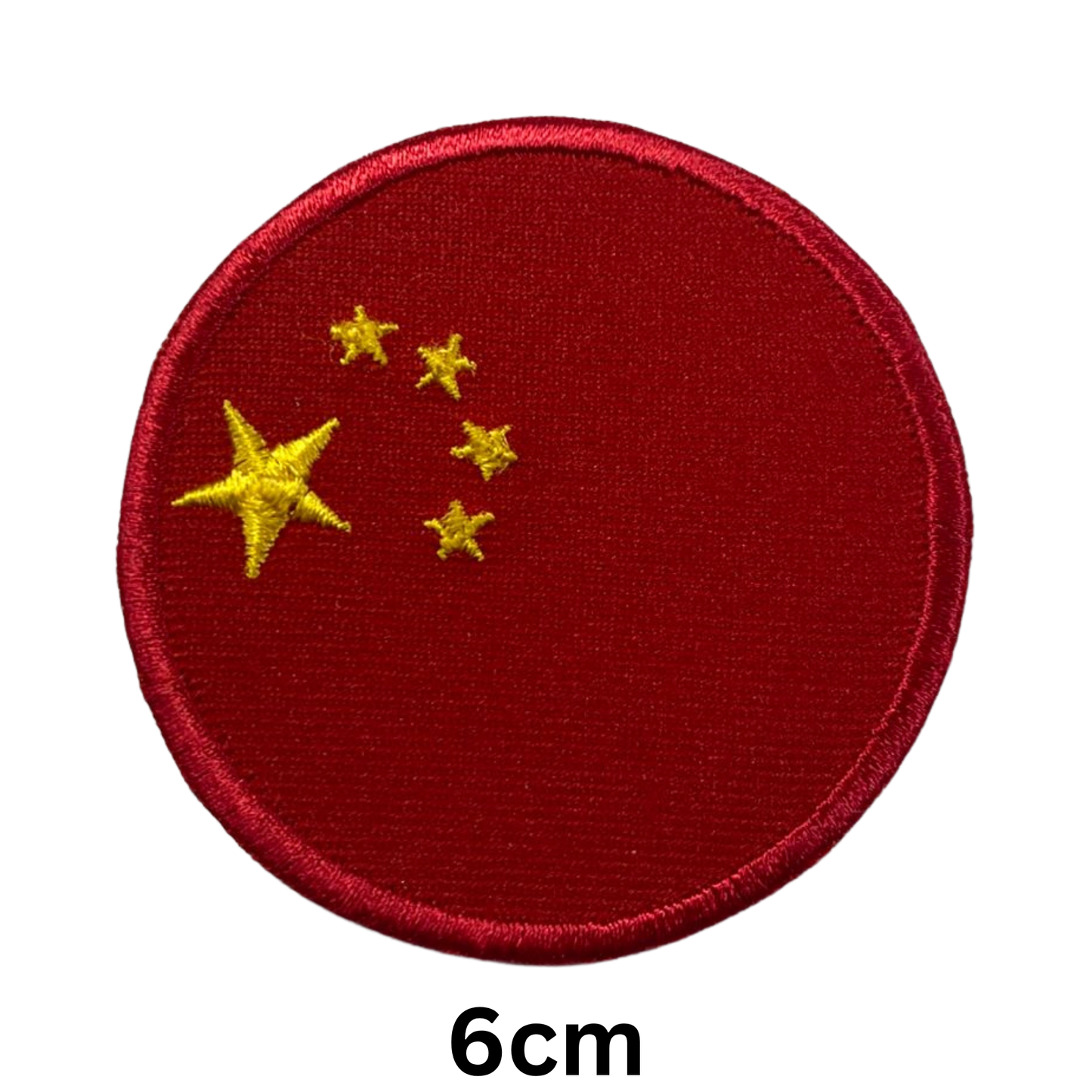 Round Flag Patch – 6cm Circular Embroidered Iron On / Sew On National Flag Badge | All Countries | Tactical Military Emblem for Hats, Jackets, Backpacks, Uniforms – Choose Your Country (A-J)
