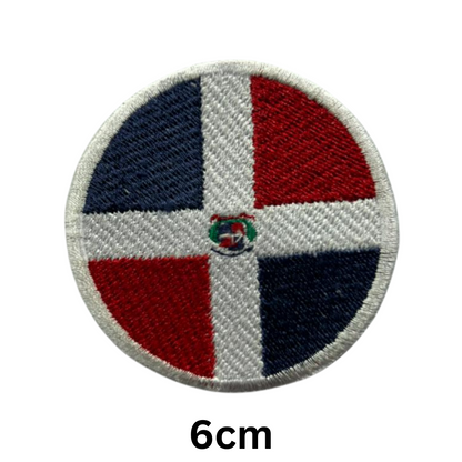 Round Flag Patch – 6cm Circular Embroidered Iron On / Sew On National Flag Badge | All Countries | Tactical Military Emblem for Hats, Jackets, Backpacks, Uniforms – Choose Your Country (A-J)