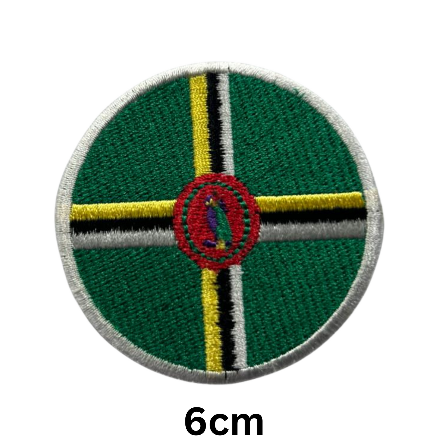 Round Flag Patch – 6cm Circular Embroidered Iron On / Sew On National Flag Badge | All Countries | Tactical Military Emblem for Hats, Jackets, Backpacks, Uniforms – Choose Your Country (A-J)