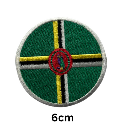 Round Flag Patch – 6cm Circular Embroidered Iron On / Sew On National Flag Badge | All Countries | Tactical Military Emblem for Hats, Jackets, Backpacks, Uniforms – Choose Your Country (A-J)