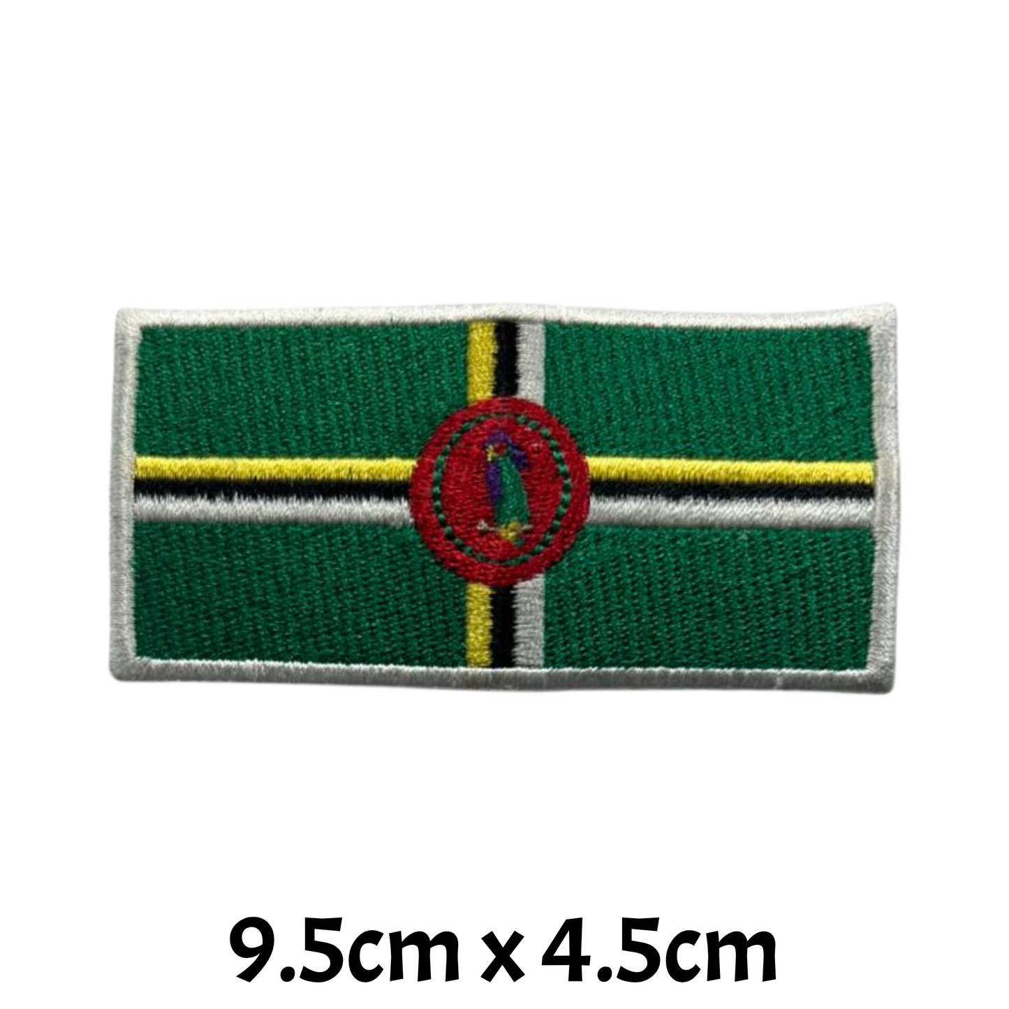 All Country Flag Patches (9.5 × 4.5 cm), Embroidered Iron-On/Sew-On National Flag Badges for Jacket, Backpack, Hat, Bags and DIY Craft (A-J)