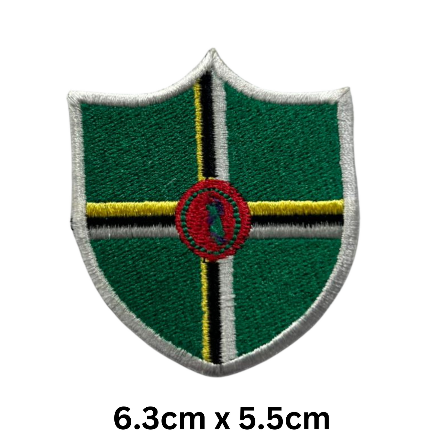 Shield Flag Patch – Embroidered Iron On / Sew On Shield Shaped National Flag Badge | All Countries Available | Heraldic Crest Patch for Jacket, Backpack, Biker Vest, Uniform – Choose Your Country (A-J)