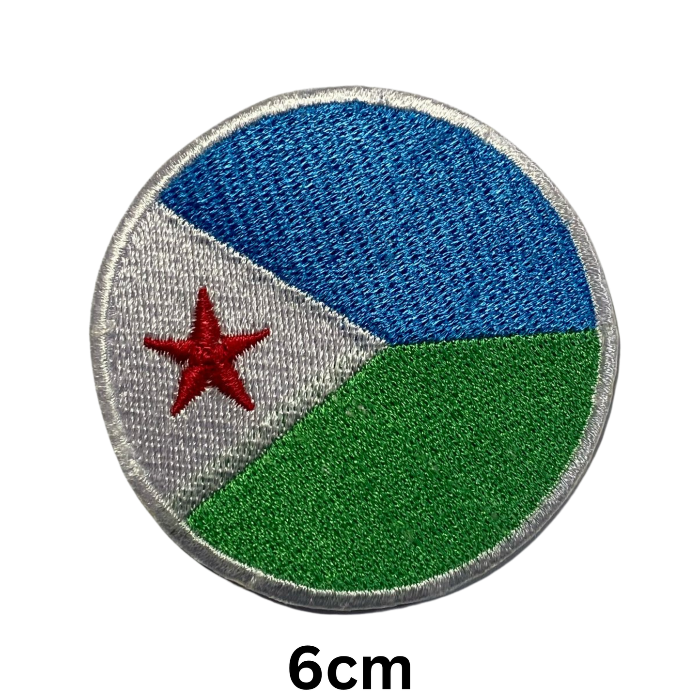Round Flag Patch – 6cm Circular Embroidered Iron On / Sew On National Flag Badge | All Countries | Tactical Military Emblem for Hats, Jackets, Backpacks, Uniforms – Choose Your Country (A-J)