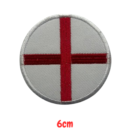Round Flag Patch – 6cm Circular Embroidered Iron On / Sew On National Flag Badge | All Countries | Tactical Military Emblem for Hats, Jackets, Backpacks, Uniforms – Choose Your Country (A-J)