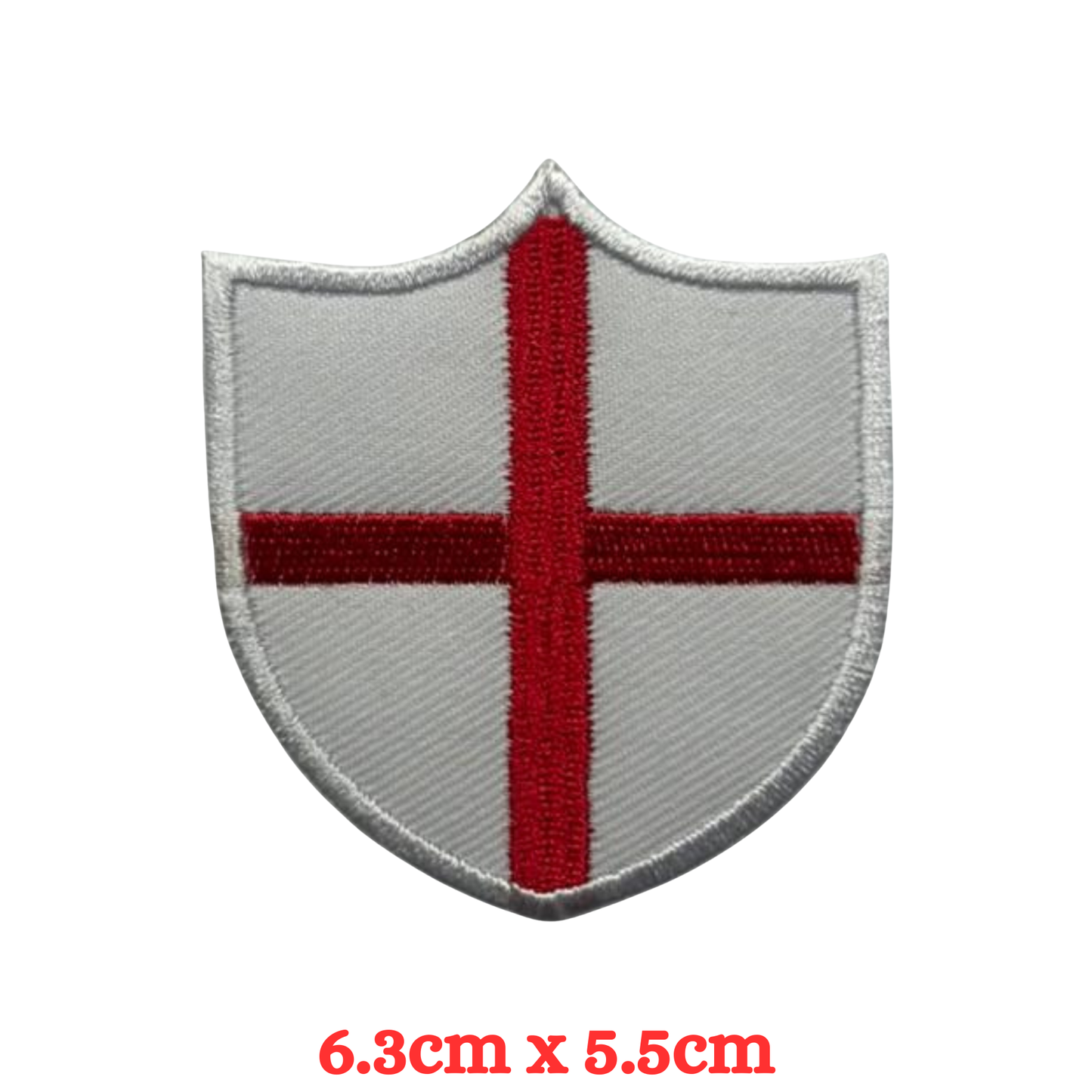 Shield Flag Patch – Embroidered Iron On / Sew On Shield Shaped National Flag Badge | All Countries Available | Heraldic Crest Patch for Jacket, Backpack, Biker Vest, Uniform – Choose Your Country (A-J)