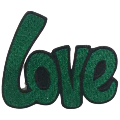 Life and Love Slogan Embroidered Patches - Iron On and Sew On Applique Badges for Jackets, Jeans, Backpacks, Bags, Clothing and DIY Crafts.