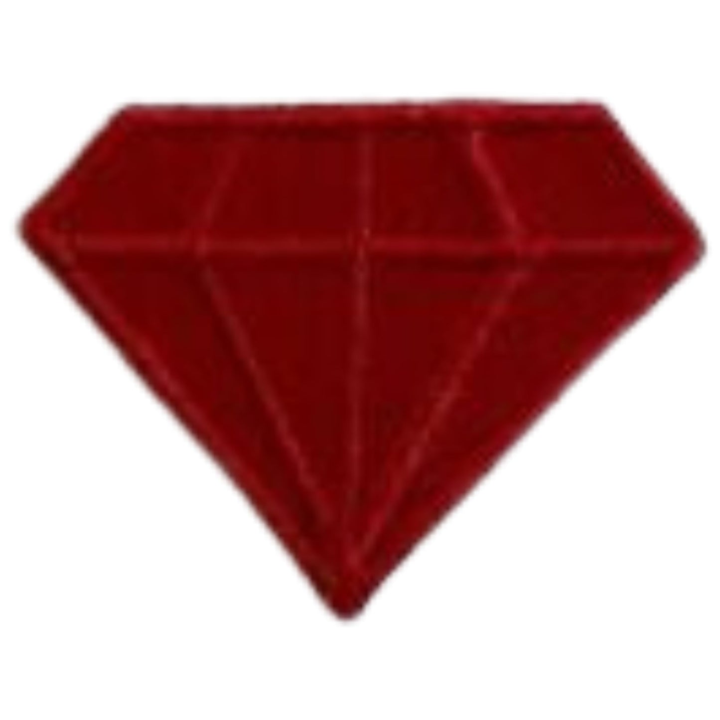 Red Diamond Embroidery Iron-On Patches for Clothing Sew-On Applique for DIY Crafts Denim Jackets Jeans Backpacks