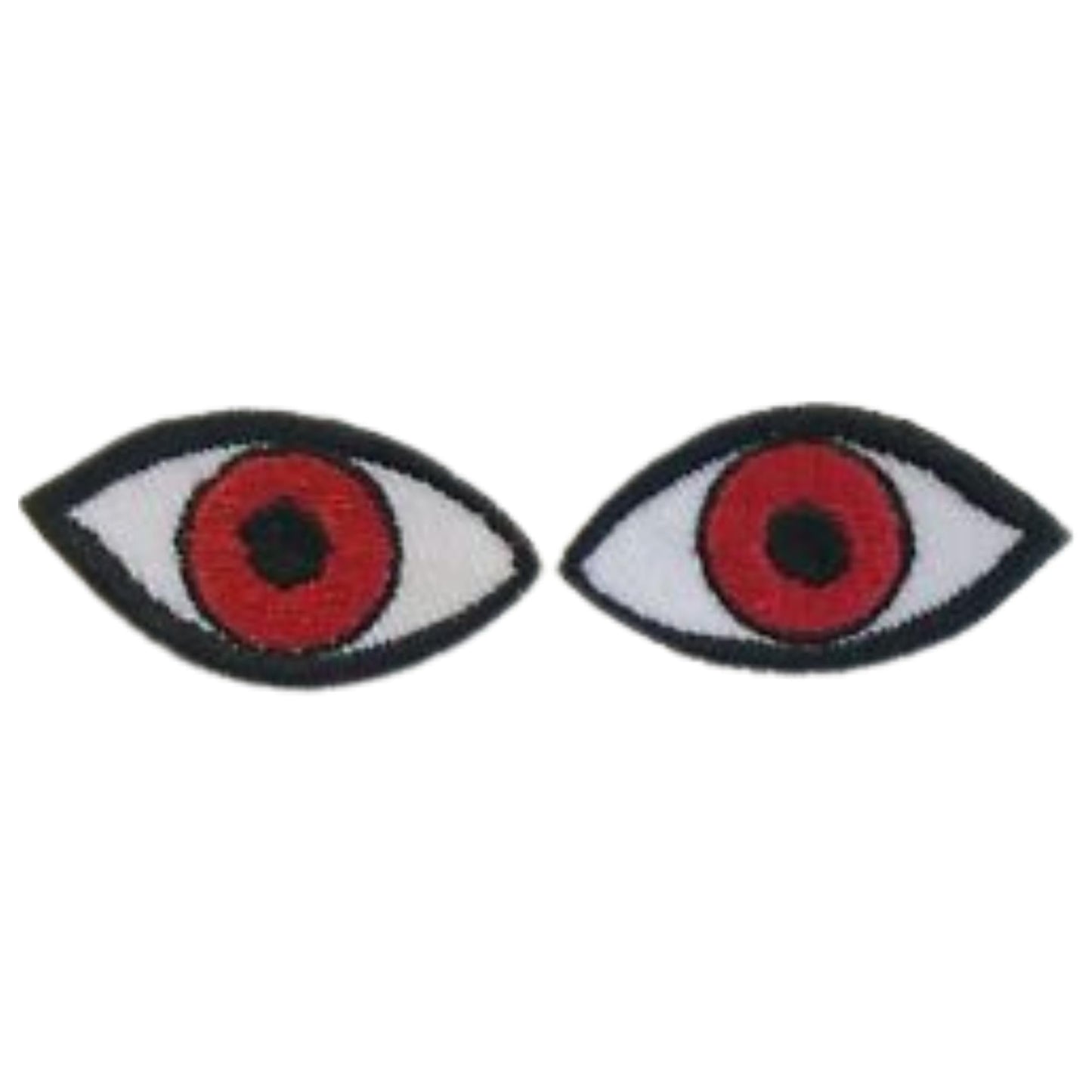 Mini Red Eye Evil Eye Zombie Embroidery Iron-On Patches for Clothing Sew-On Applique for DIY Crafts Denim Jackets Jeans Backpacks