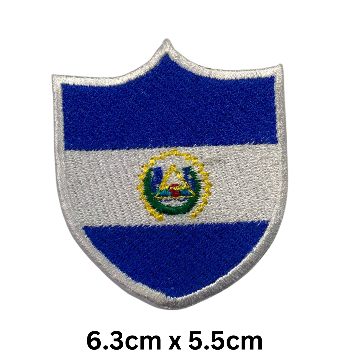 Shield Flag Patch – Embroidered Iron On / Sew On Shield Shaped National Flag Badge | All Countries Available | Heraldic Crest Patch for Jacket, Backpack, Biker Vest, Uniform – Choose Your Country (A-J)