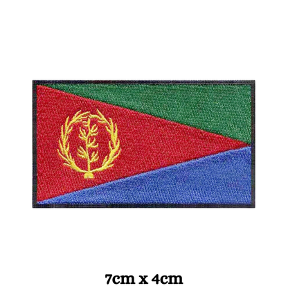 Country Flag Embroidered Patch – Iron On / Sew On National Flag Badge | All Countries Available | Jacket, Backpack, Hat, Uniform – Choose Your Country (A-J)